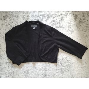 Jessica Howard Black Metallic Bolero Shrug